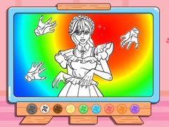 Игра Coloring Book: Wednesday Addams Dancing