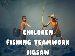 Игра Children Fishing Teamwork Jigsaw