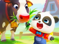 Игра Jigsaw Puzzle: Baby Panda Cow Ranch