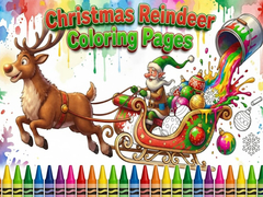 Игра Christmas Reindeer Coloring Pages