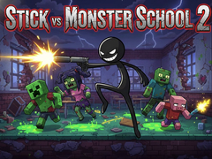 Игра Stick vs Monster School 2