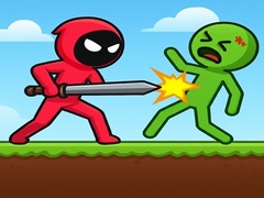 Игра Red Stickman vs Monster School