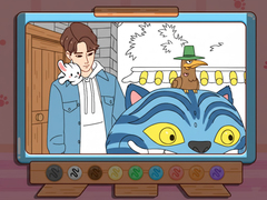 Игра Coloring Book: Kpop Jinu & Blue Tiger