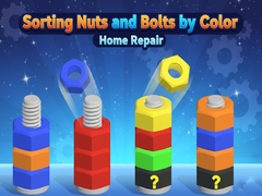 Игра Sorting Nuts and Bolts by Color: Home Repair