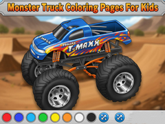 Игра Monster Truck Coloring Pages For Kids