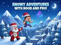 Игра Snowy Adventures with Noob and Pro!