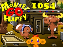 Игра Monkey Go Happy Stage 1054