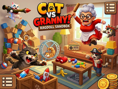 Игра Cat Vs Granny! Ragdoll Sandbox