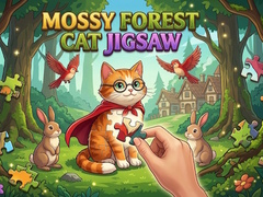 Игра Mossy Forest Cat Jigsaw