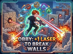 Игра Obby: +1 Laser to Break Walls